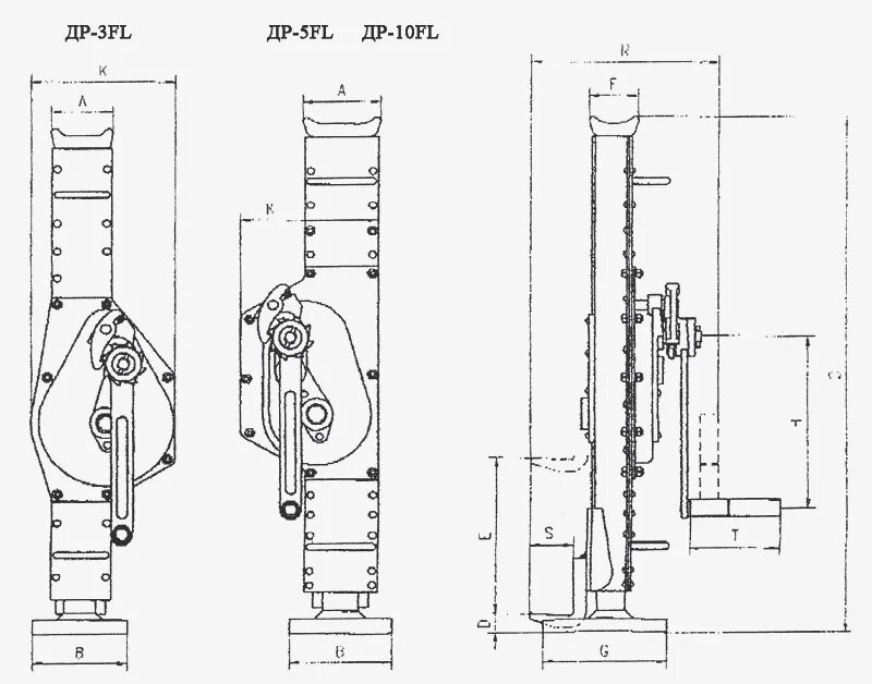 Реечный домкрат своими руками чертежи Домкраты реечные с низким подхватом