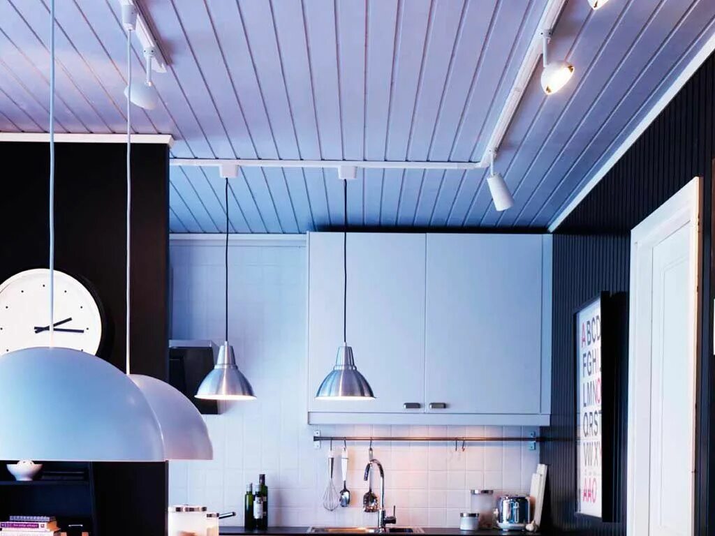 Реечный потолок для кухни фото дизайн Pin by Laurent Hubeaux on idée luminaires Ikea, Ceiling lights, Home decor