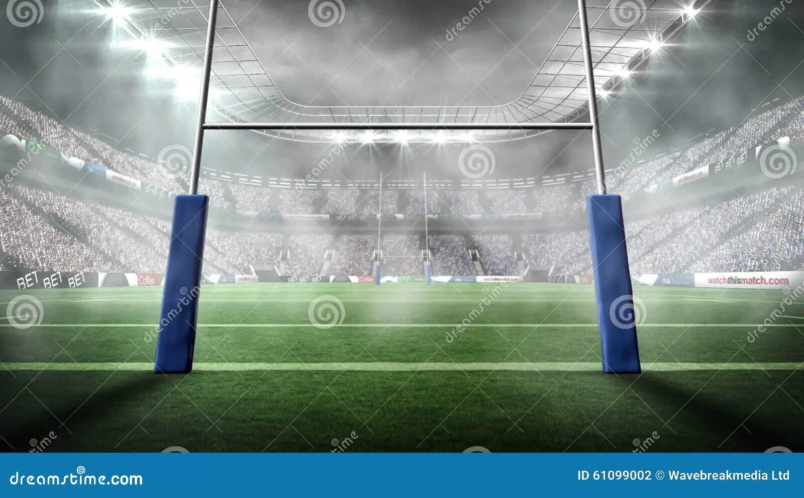 Регби ворота фото View Rugby Stadium Fog Stock Footage & Videos - 7 Stock Videos