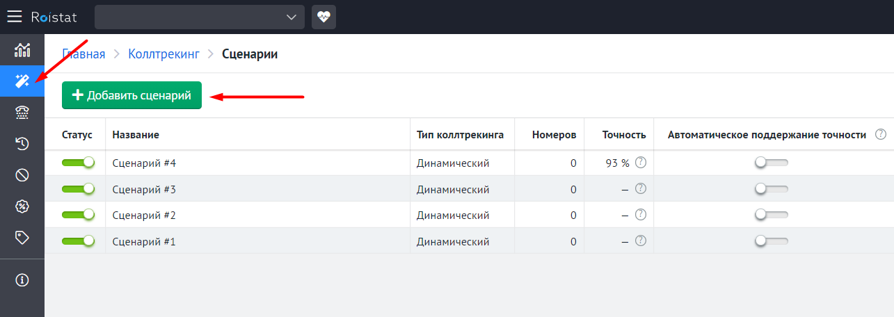 Регион подключения по номеру телефона Интеграция с Roistat - документация 2.14.4