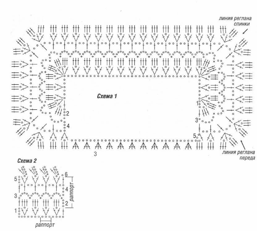 Реглан крючком схема и описание реглан крючком схемы: 4 тыс изображений найдено в Яндекс.Картинках Tejidos croch