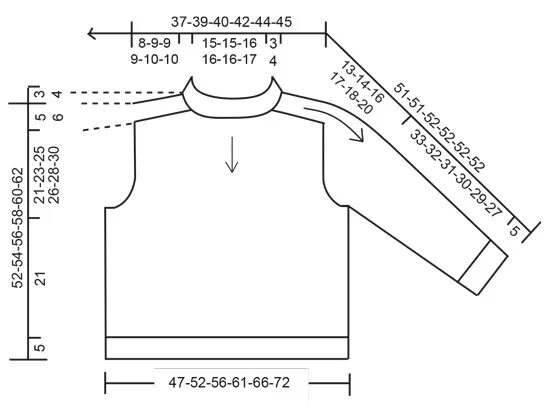 Реглан погон спицами схема вязания Свитер Country Spice - блог экспертов интернет-магазина пряжи 5motkov.ru