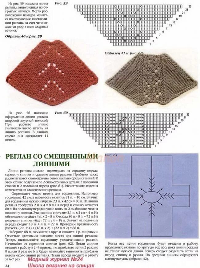 Реглан спицами сверху узоры со схемами Красивая линия реглана спицами. Knitting charts, Knitting, Baby knitting