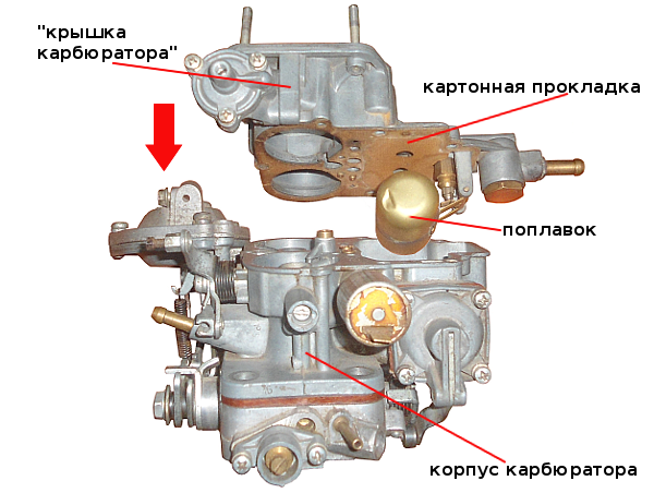 Регулировка карбюратора ваз 2107 фото Сборка карбюратора 2105, 2107 Озон