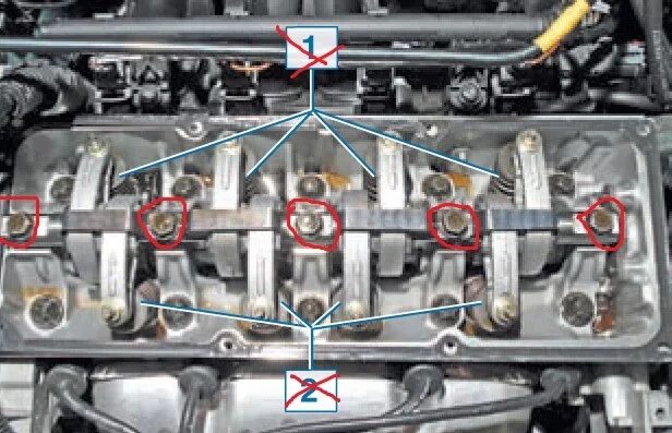 Регулировка клапанов рено логан фото Доработка оси коромысел + Подняли СЖ до 10,5 - Renault Logan (1G), 0,5 л, 2008 г