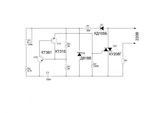 Регулятор мощности своими руками схема Тиристорный регулятор напряжения 24 вольта постоянного тока 10а