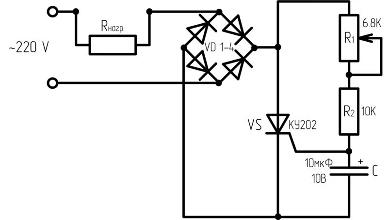 Регулятор напряжения 220 схема подключения Ответы Mail.ru: Вопрос для микросхемотехников. Расчет тиристорного регулятора мо