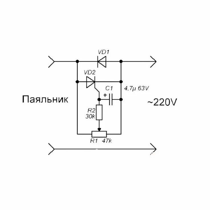 Регулятор напряжения 220 вольт своими руками схема Регулятор температуры жала паяльника. Подставка и регулятор мощности низковольтн