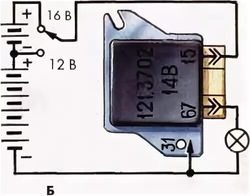 Регулятор напряжения ваз 2106 схема подключения Электронные регуляторы напряжения - motoizh.ru