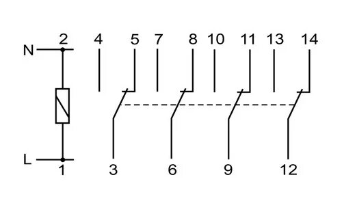 Рек 78 4 схема подключения Реле PK-4P