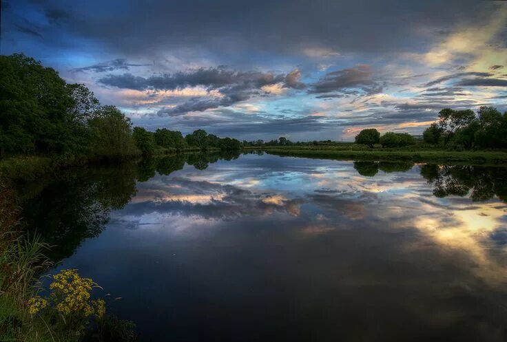 Река фото хорошем качестве Irish River Bank Пейзажи