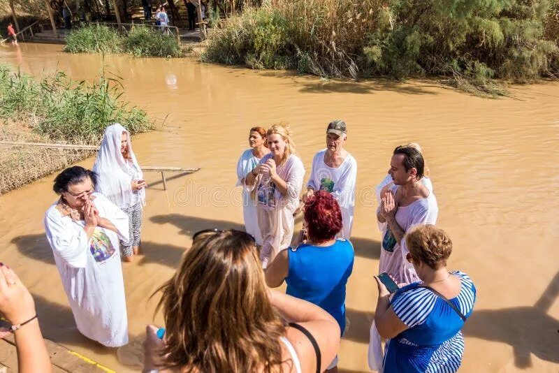 Река иордан фото в наше время Christian Baptism in Jordan River Editorial Stock Photo - Image of attraction, h