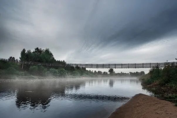 Река кильмезь фото Bridge over the river Kilmez in the old village of Pumsi. Vjacheslav Lozhkin При