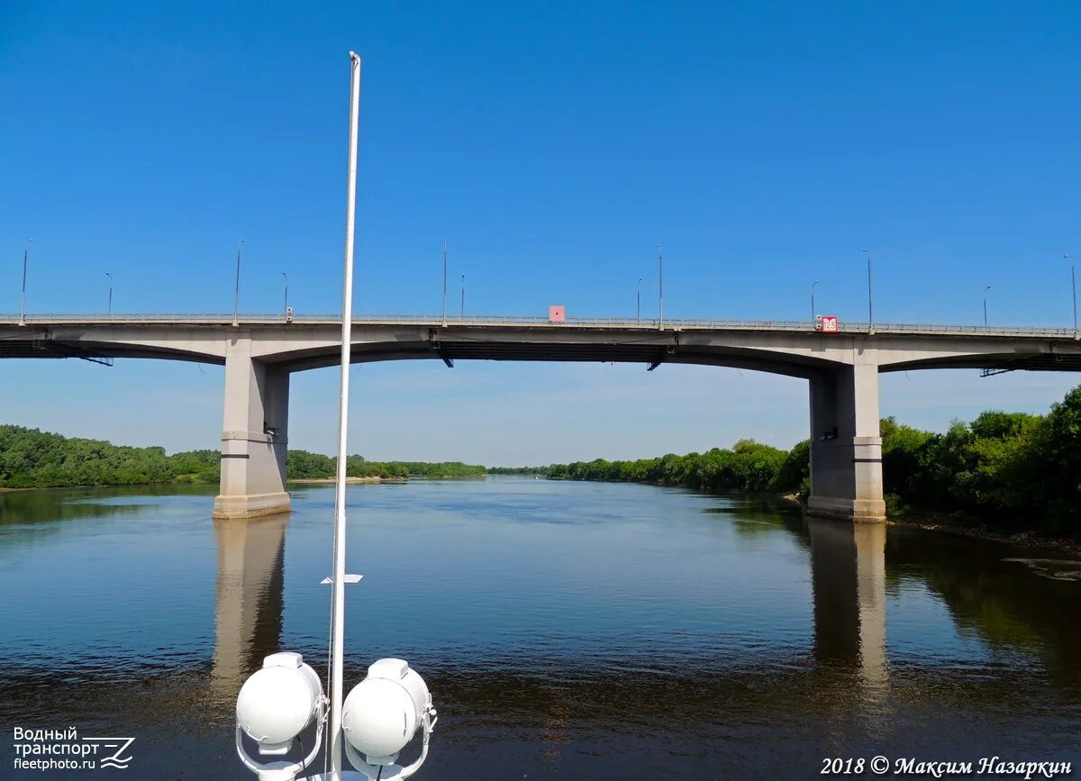 Река ока рязань мост фото Река Ока, Рязанская область - Фото - Водный транспорт