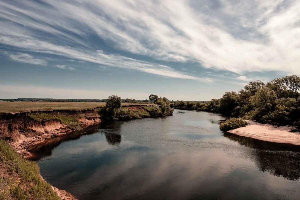 Река проня фото Память о былом величии. Церковь в селе Перевлес. Колесим Дзен