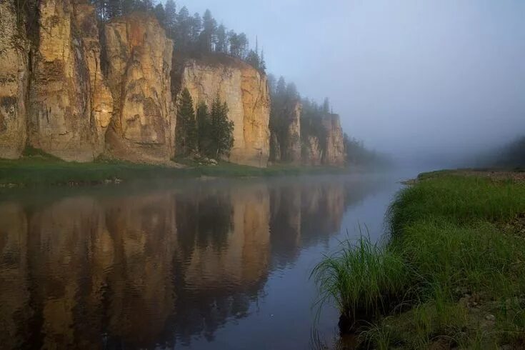 Река синяя в якутии фото Фотография фотографа - Туманное утро на реке Синей World photography, Natural la