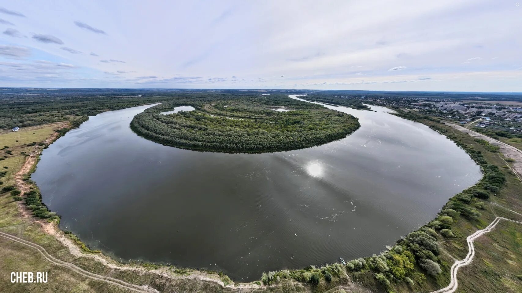 Река сура фото Подкова на реке Сура у Ядрина - сентябрь 2022 года