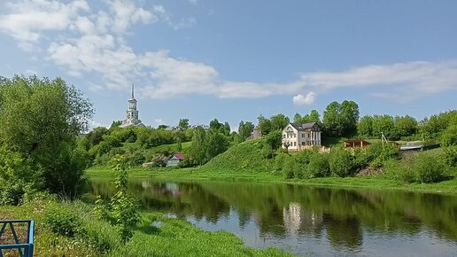 Река тверца фото Тверская область. Город Торжок. Река Тверца - левый приток Волги. Туркомпания Пр