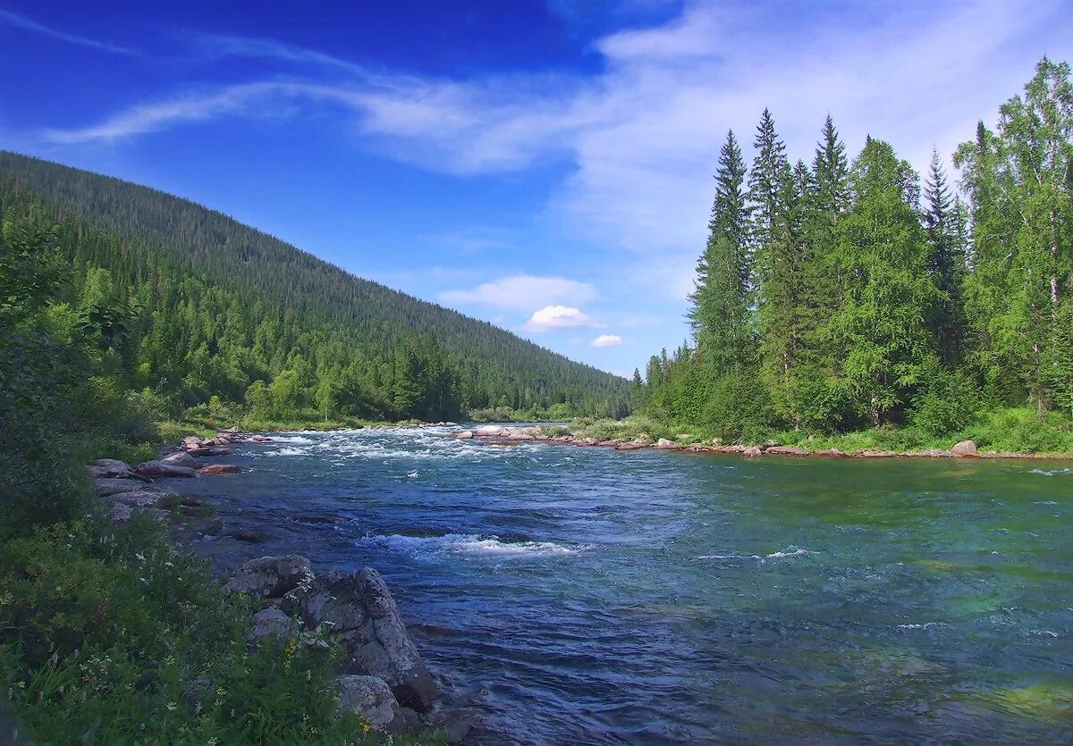 Реки красноярского края фото Река Шинда, Шиндинский порог. Курагинский район, Красноярского края. Автор фото 