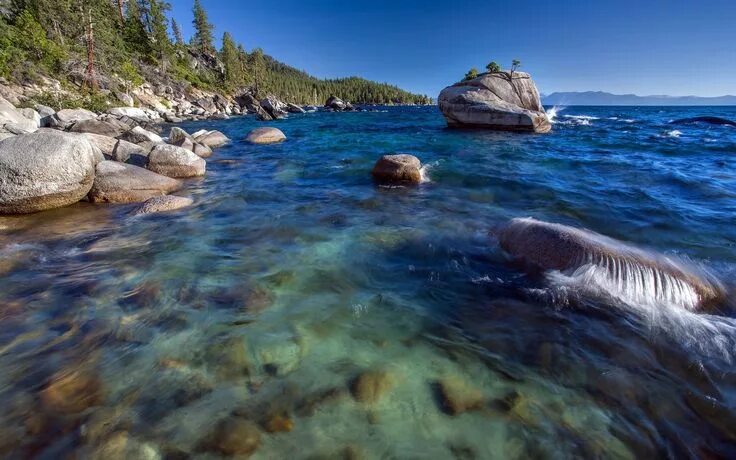 Реки море фото download nature wallpaper for desktop (1920x1200) Lake landscape, Lake tahoe, La