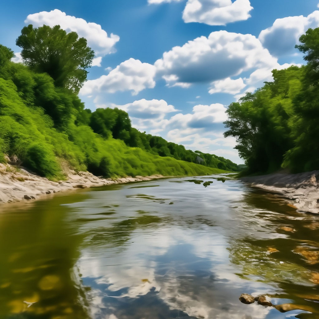 Реки ростовская область фото "Don River - steep banks, picturesque ." - image created in Shedevrum