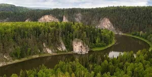 Реки свердловской области фото River surrounded by trees