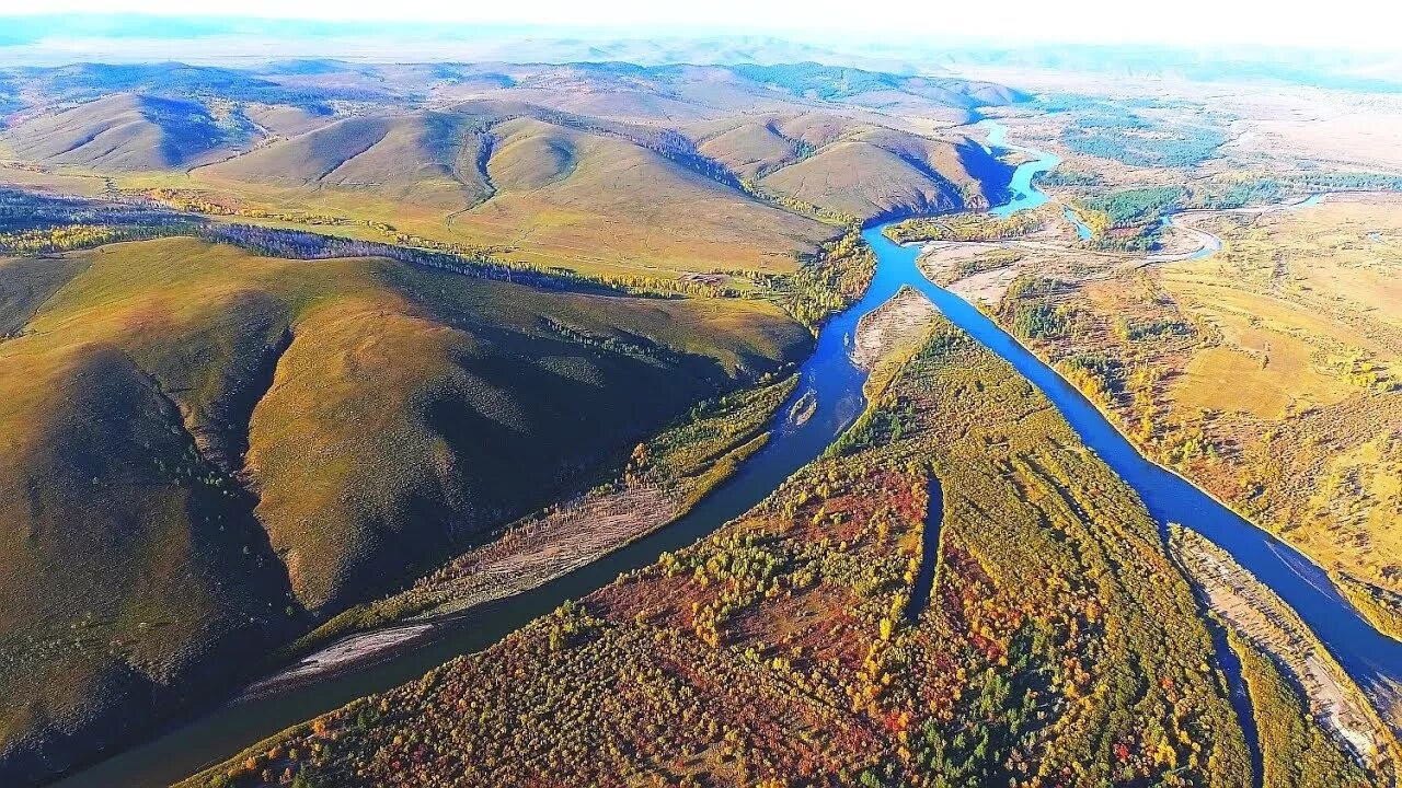 Реки забайкальского края фото Река Онон. С птичьего полета. - YouTube