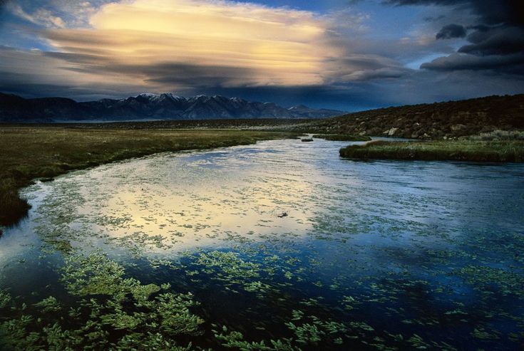 Реки земли фото Hot Springs Around Reno and Northern Nevada Lenticular clouds, Valley california