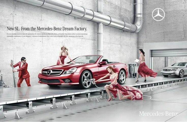 Реклама автомобилей фото Mercedes SLK Poster Campaign " PsdBucket.com Mercedes, Old mercedes, Car adverti