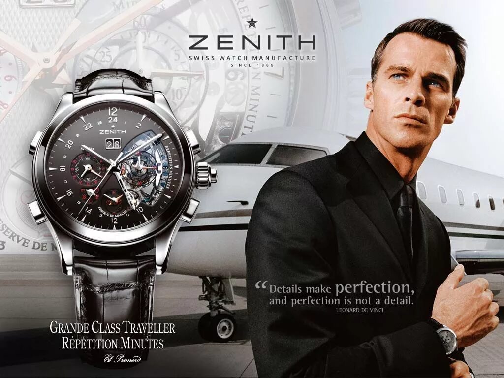 Реклама часов фото Zenith Watch, well hello Mr. Bond Đồng hồ