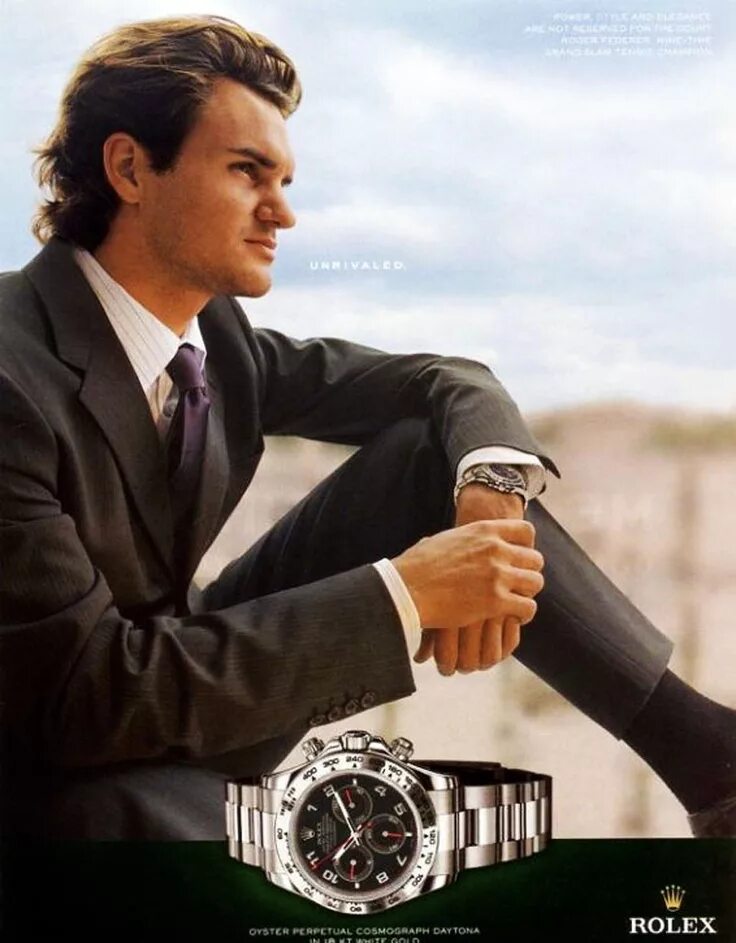 Реклама часов ролекс фото Roger Federer for Rolex 3 Roger federer, Tennis players, Professional tennis pla