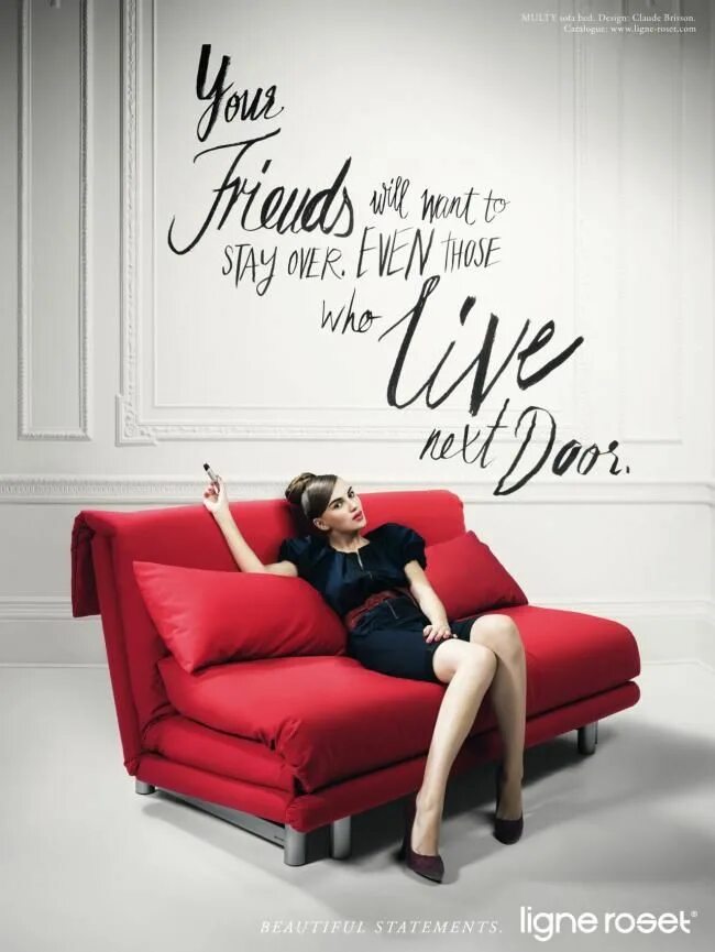 Реклама диванов фото Ligne Roset Furniture Campaign by JVM Ligne roset furniture, Furniture ads, Lign