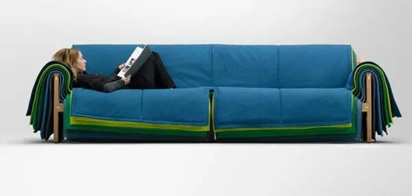 Реклама диванов фото Coloured Sofa Design in Layers: Filo Sofa by Barber and Osgerby (With images) Co