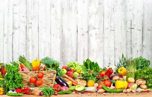 Реклама фрукты овощи фото Organic vegetables and fruits Stock Photo Adobe Stock