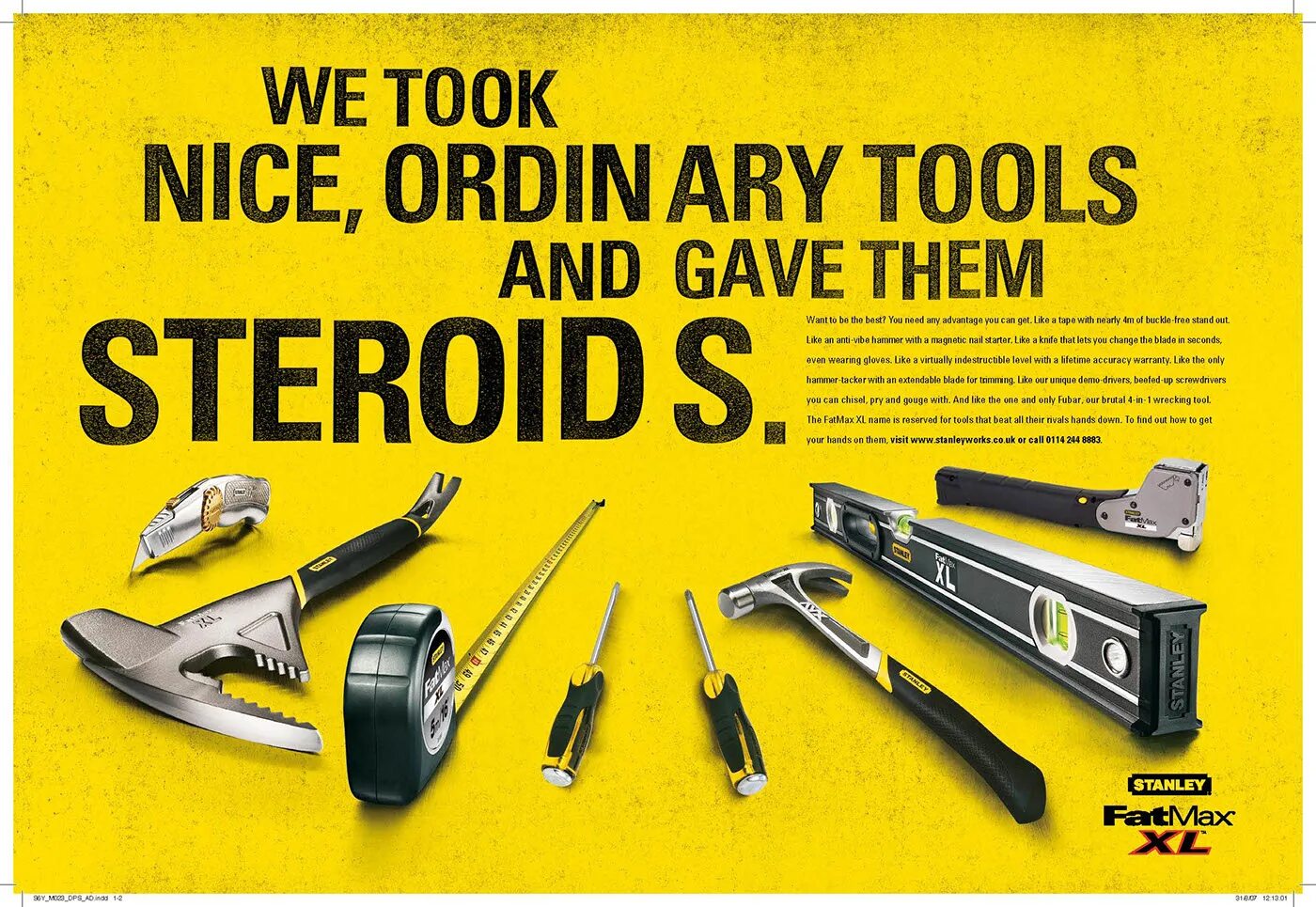 Реклама инструментов фото Stanley Tools: Press ads :: Behance