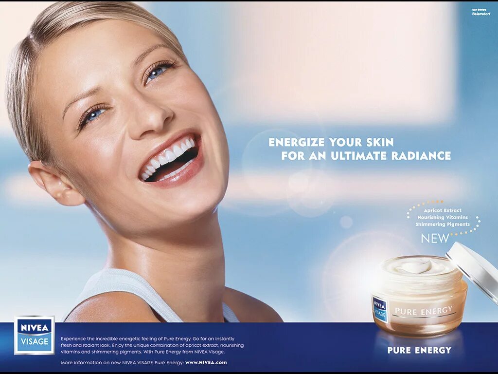 Реклама крема нивея подарок маме фото актриса NIVEA Visage - "Pure Energy"