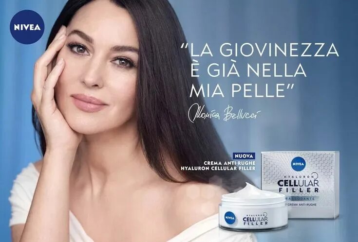 Реклама крема нивея подарок маме фото актриса Fcb Milan & Nivea Present Beauty Without Age Starring Monica Bellucci Monica bel