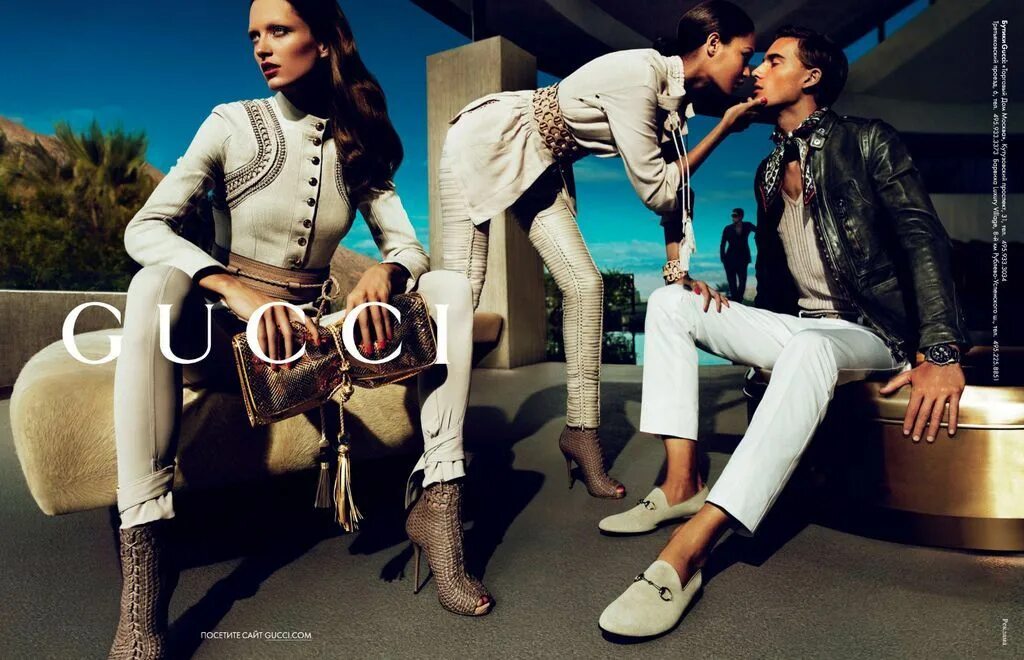 Реклама модного фото Gucci S/S 2011 Ad Campaign Gucci campaign, Gucci spring, Joan smalls