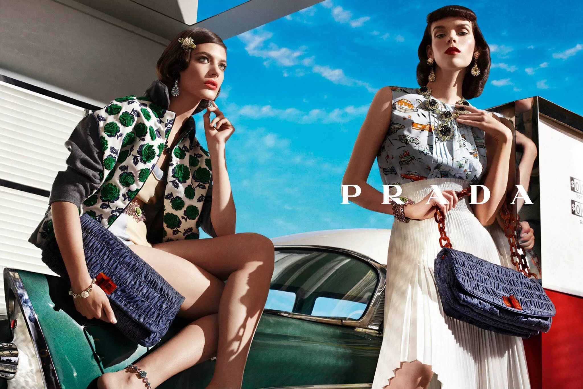 Реклама модного фото Модели prada