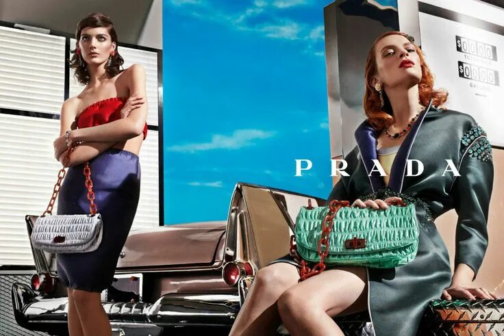 Реклама модного фото Pin on PRADA Steven meisel, Ad campaign, Prada spring