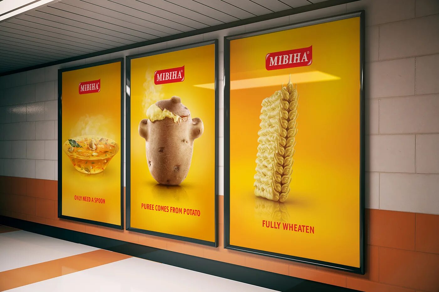 Реклама на магазинах фото NESTLE MIVINA (9) Images :: Behance