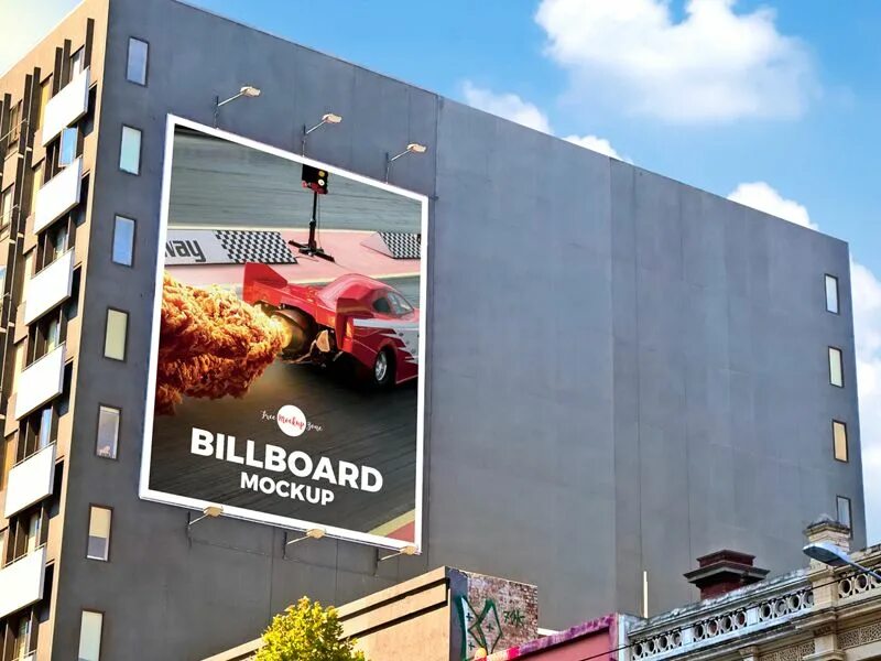 Реклама на зданиях фото Free Outdoor Building Wall Advertisement Billboard Mockup Psd Billboard mockup, 