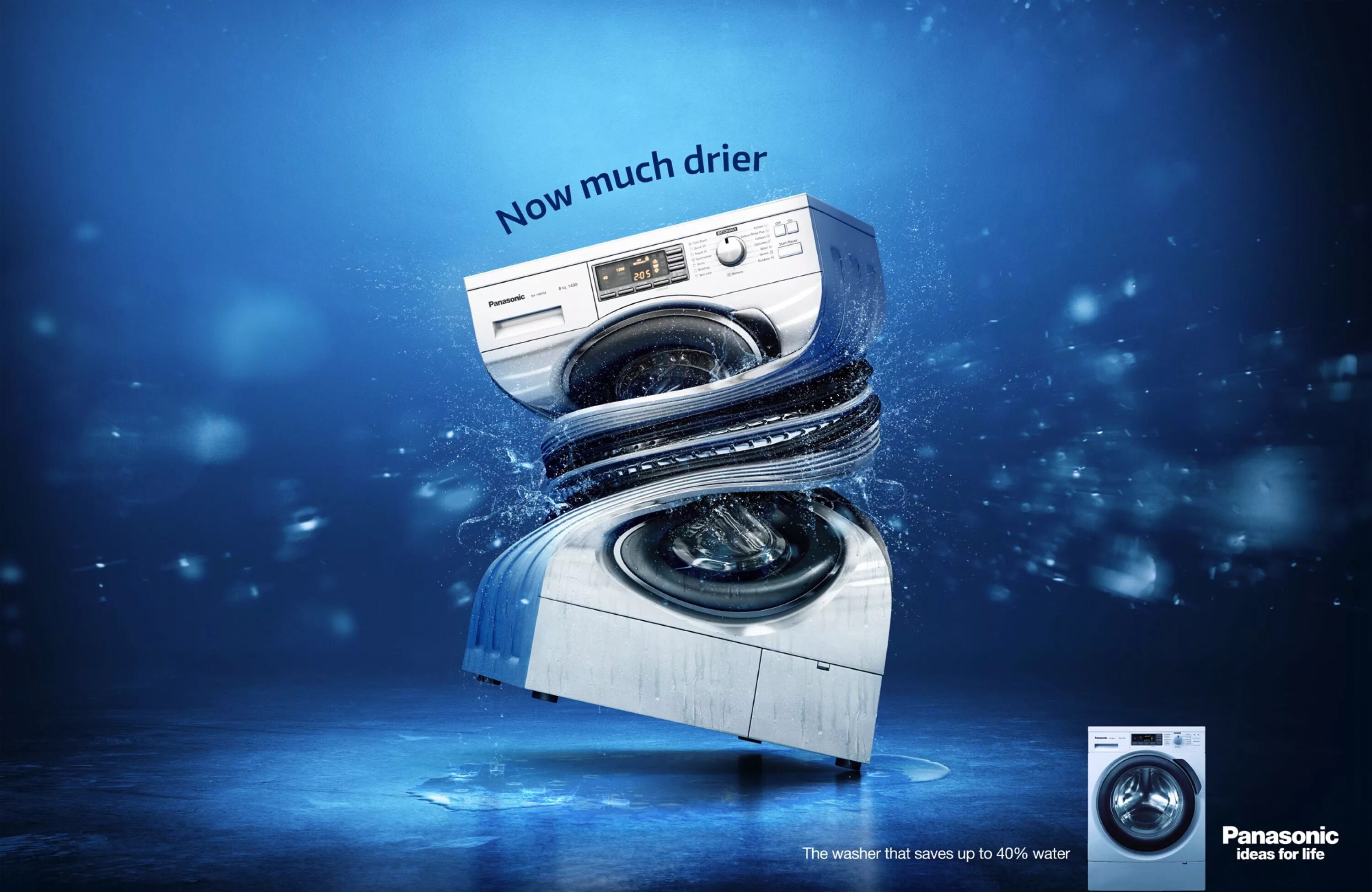 Реклама техники фото Panasonic: Now much drier Ads of the World ™ Graphic design ads, Ads creative, S