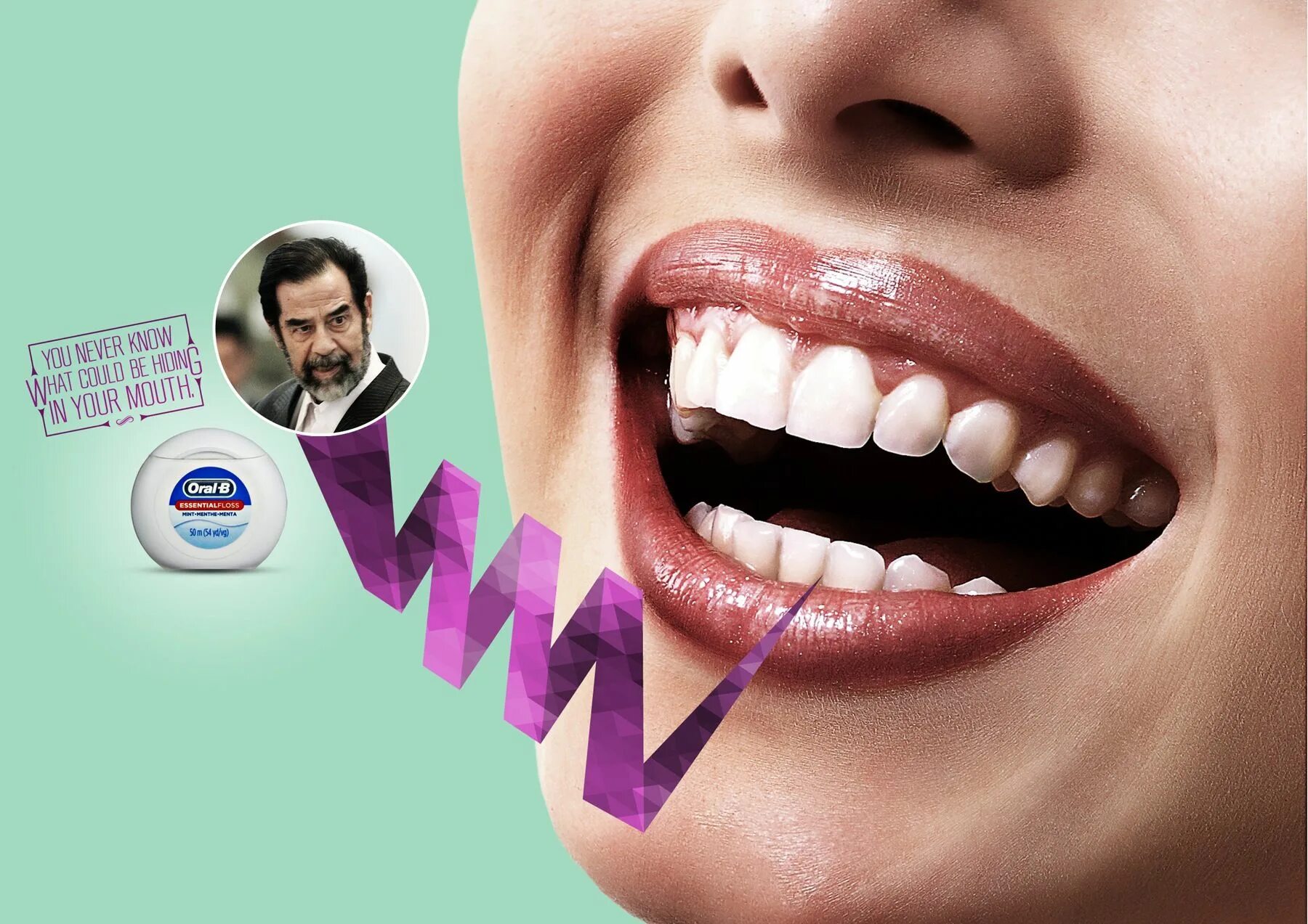 Реклама зубов фото You never know what could be hiding in your mouth! Oral-b, Oral, Advertising