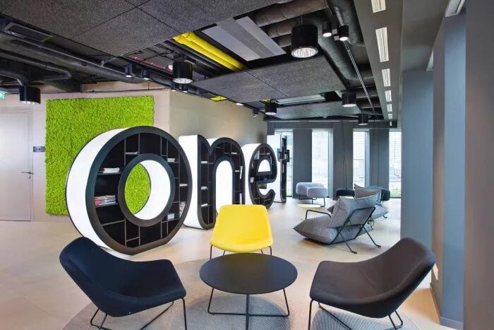 Рекламная студия дизайна Onet Offices - Kraków Office Snapshots Office interior design, Office interiors,