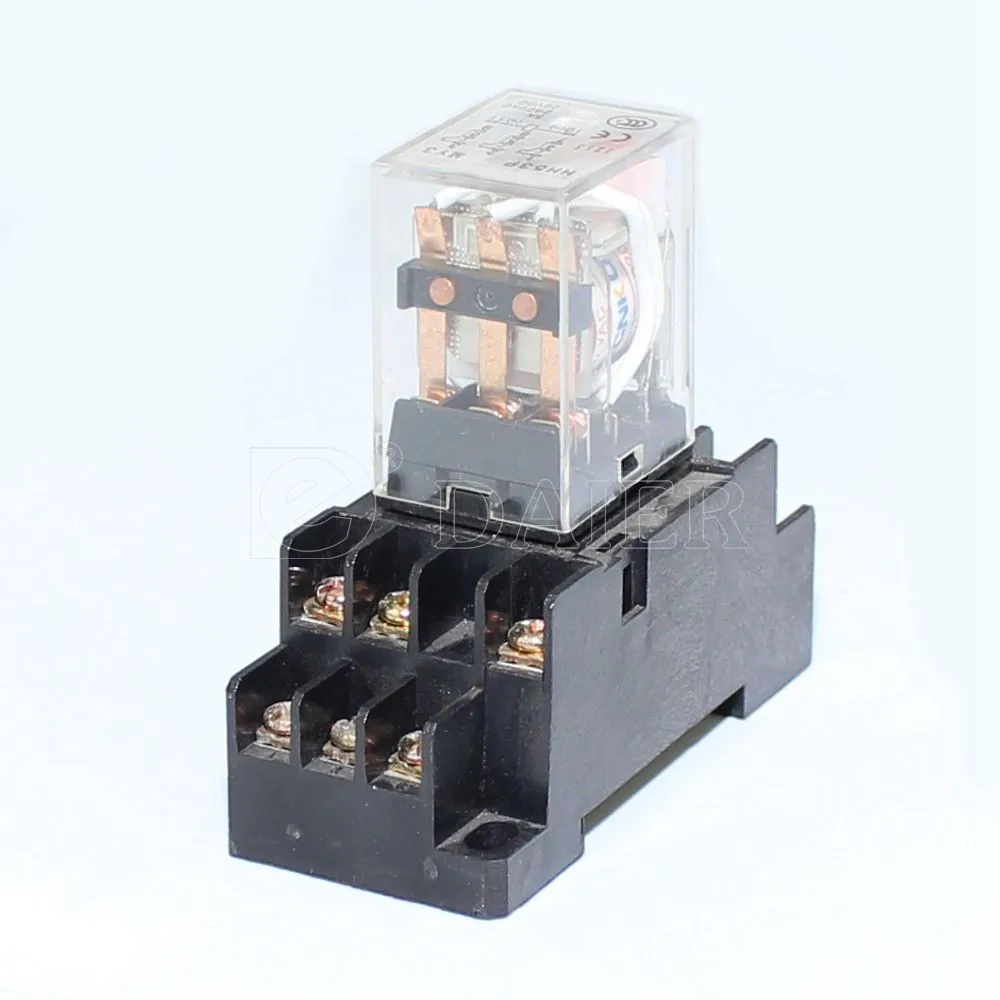 Реле 11 фото Hh53p My3 3pole 11 Pins 5a 240vac 28vdc Micro Dc Ac Power Relay,12v/36v/24v/220v