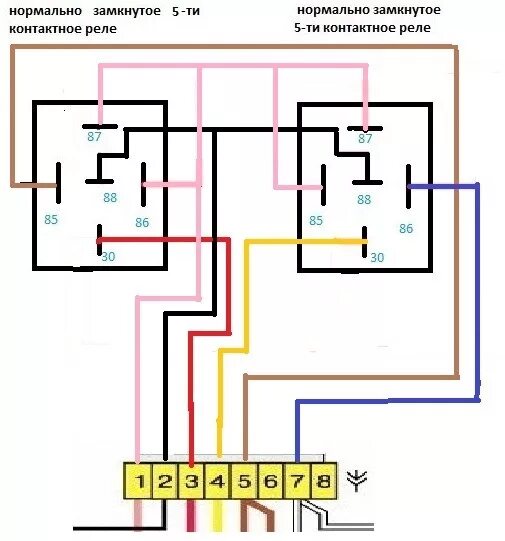 Реле 21093 6512010 03 схема подключения Установка центрального замка с ключа. - Lada 21099, 1,5 л, 1996 года аксессуары 