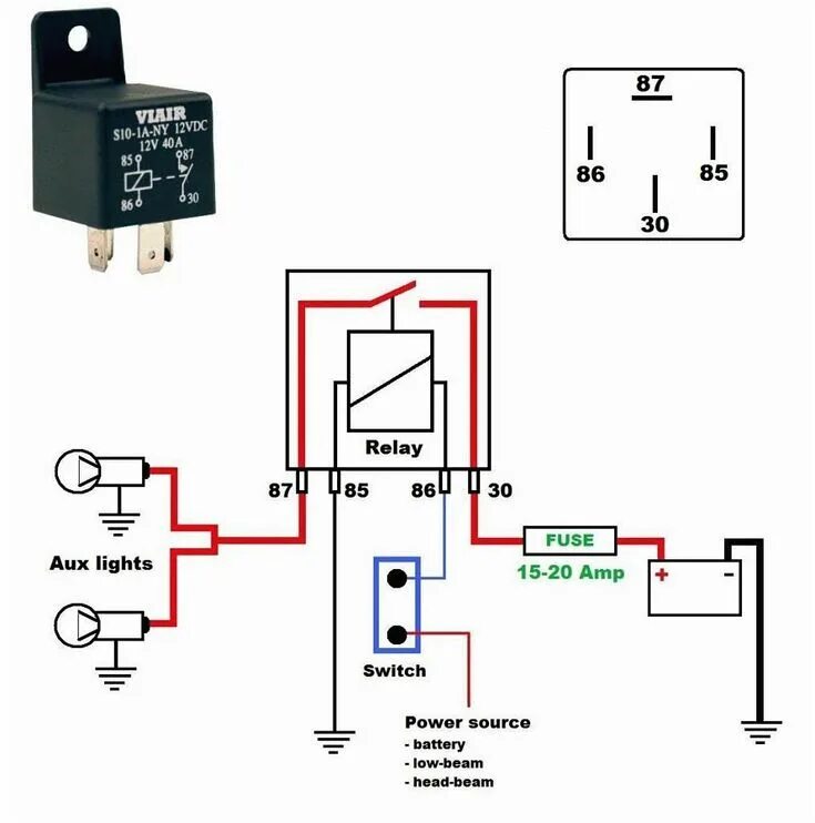 Реле 4х контактное 12в схема подключения 12v Relay Circuit Tags Wiring Diagram Car Amp In 12 Volt Carlplant For Relays 10