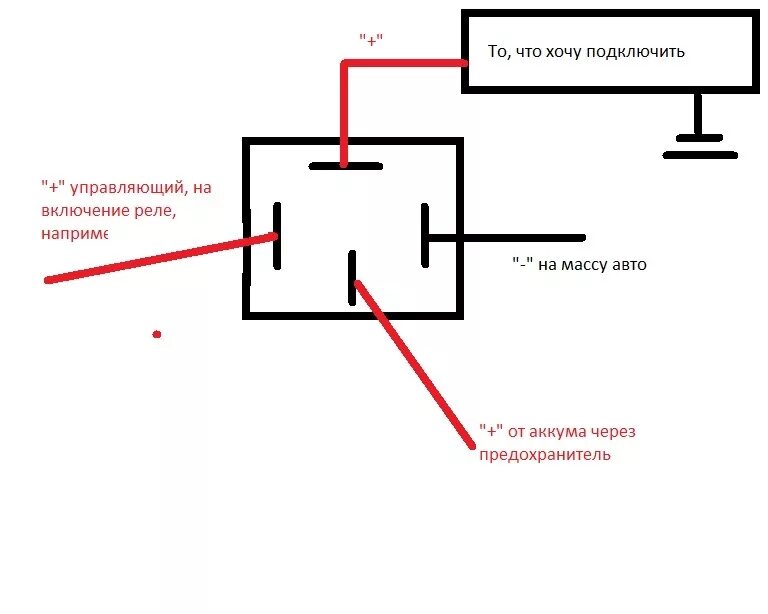 Реле 4х контактное схема подключения автомобильное Подскажите по подключению реле) - Сообщество "DRIVE2 Краснодар" на DRIVE2