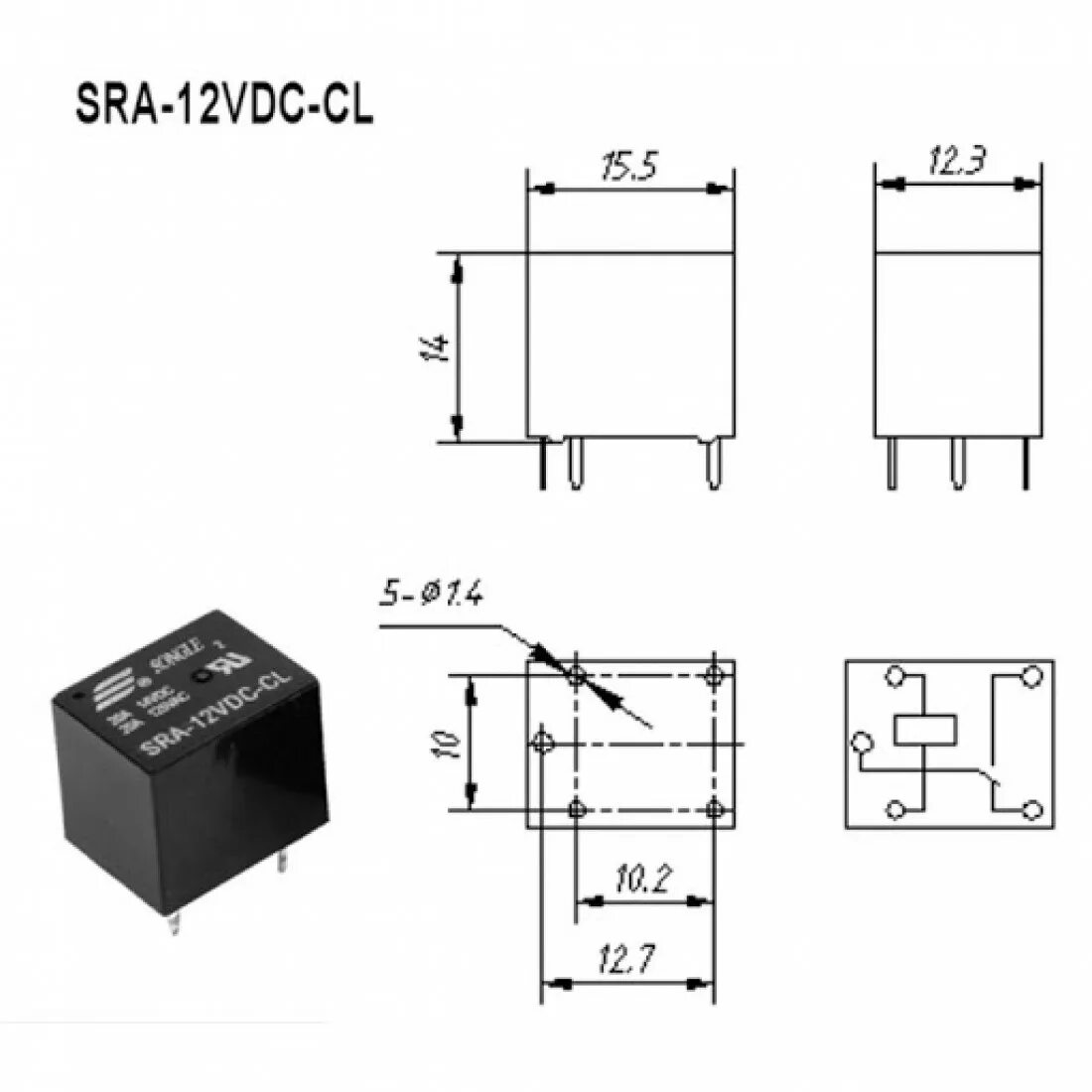 Реле 792h 1c c1 12vdc схема подключения SRA-12VDC-CL 12V 5 Leg Relay (Small) Fiyatı ve Özellikleri